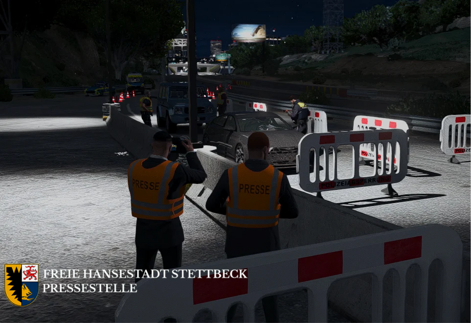 Verkehrskontrolle mit anschließendem Verkehrsunfall